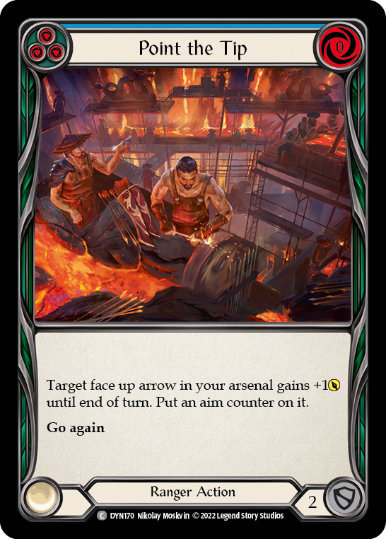 Point the Tip (Blue) [DYN170] (Dynasty)  Rainbow Foil | Gam3 Escape