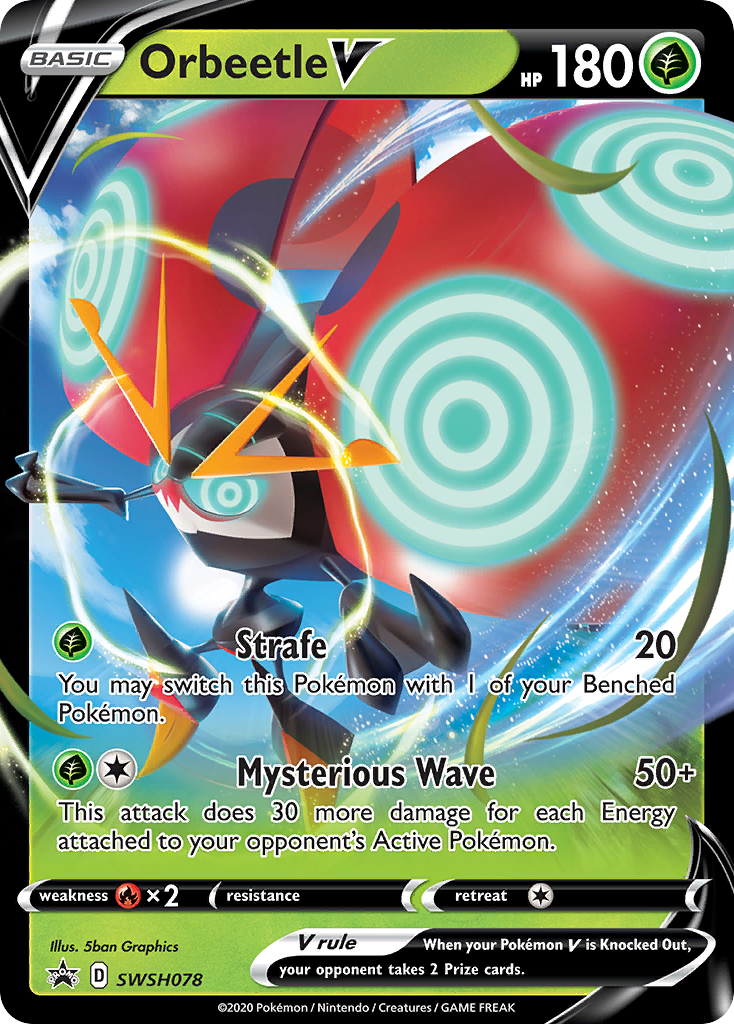 Orbeetle V (SWSH078) (Jumbo Card) [Sword & Shield: Black Star Promos] | Gam3 Escape