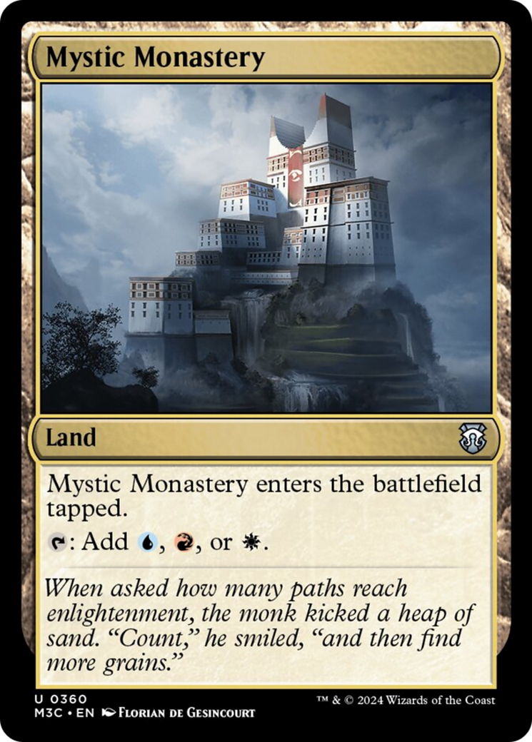 Mystic Monastery (Ripple Foil) [Modern Horizons 3 Commander] | Gam3 Escape