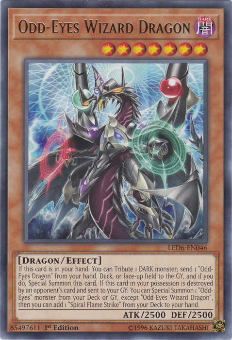 Odd-Eyes Wizard Dragon [LED6-EN046] Rare | Gam3 Escape