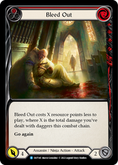 Bleed Out (Red) [OUT145] (Outsiders)  Rainbow Foil | Gam3 Escape