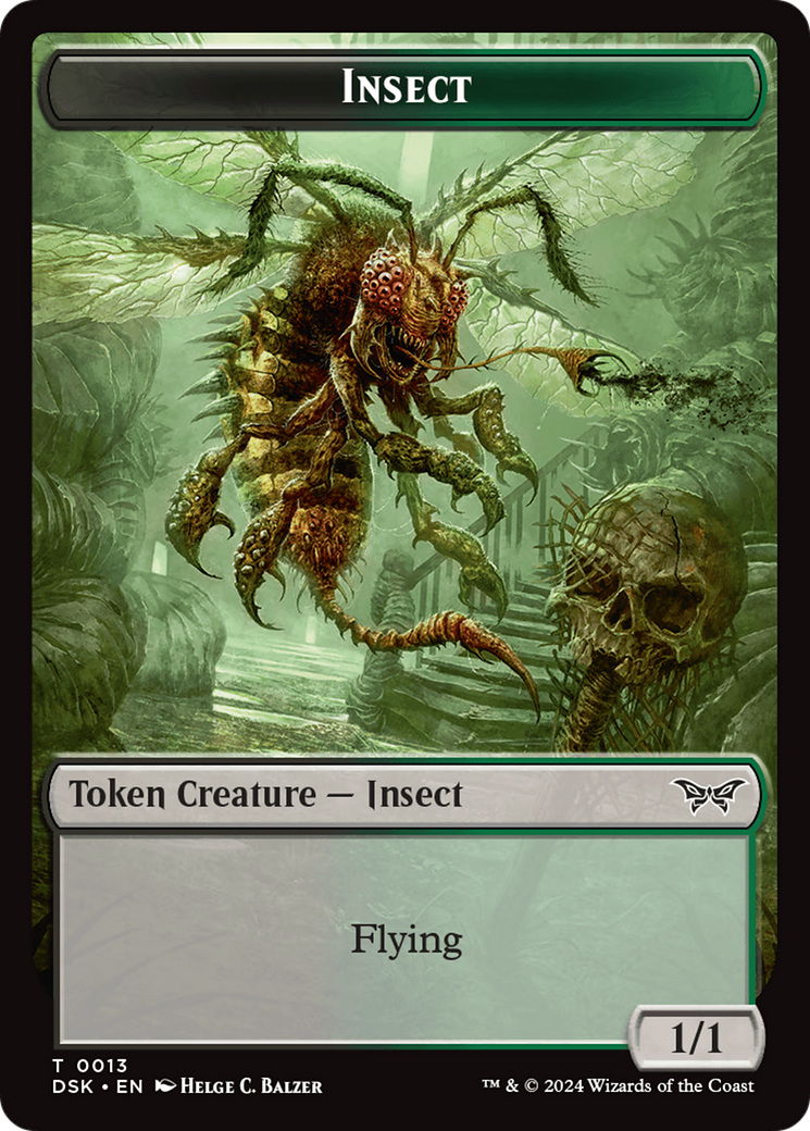 Insect (0013) Token [Duskmourn: House of Horror Tokens] | Gam3 Escape