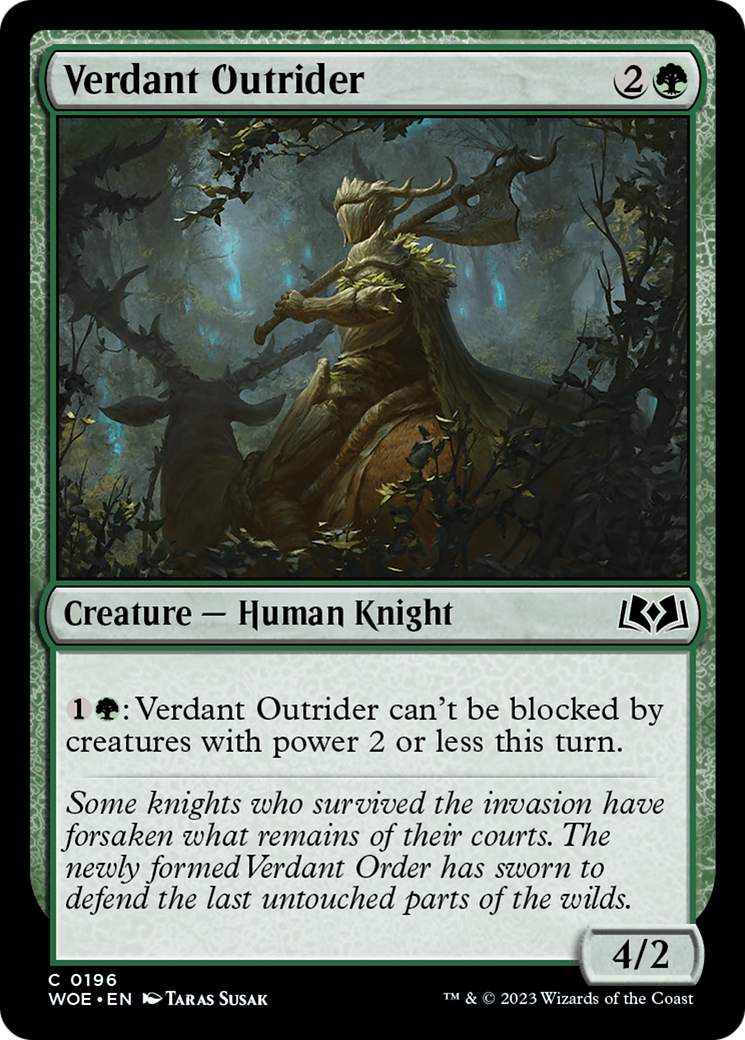 Verdant Outrider [Wilds of Eldraine] | Gam3 Escape