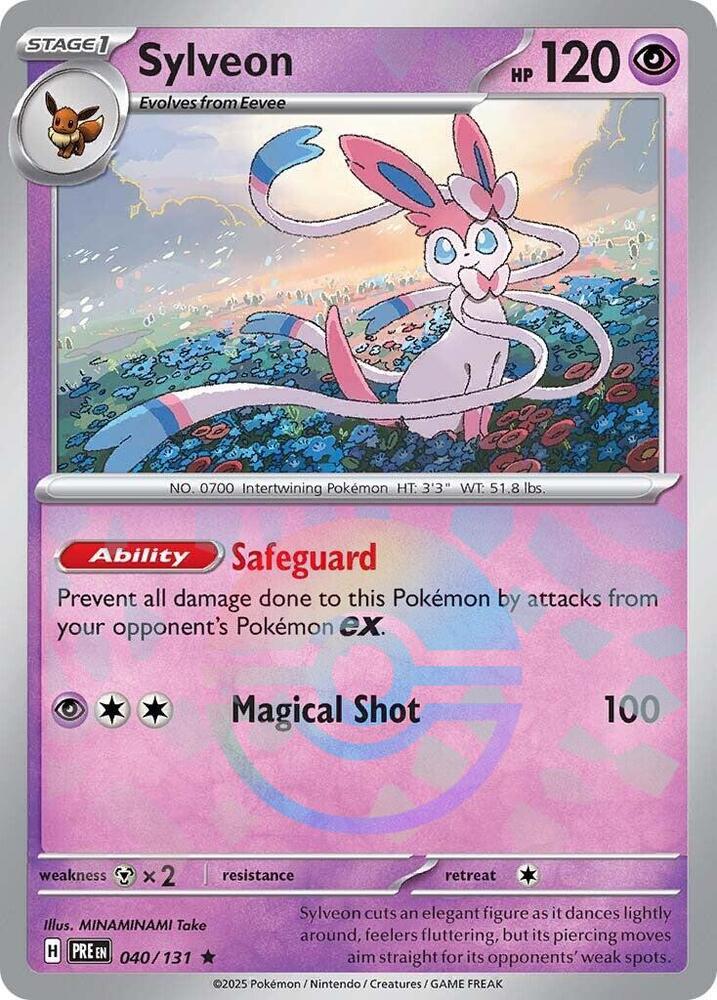 Sylveon (040/131) (Poke Ball Pattern) [Scarlet & Violet: Prismatic Evolutions] | Gam3 Escape