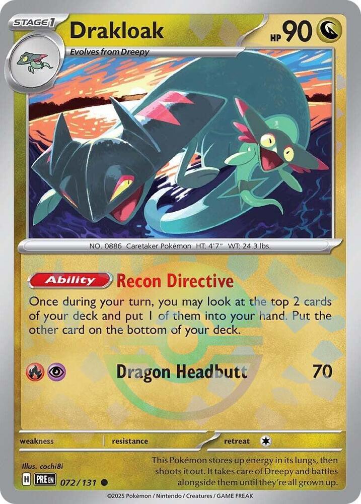 Drakloak (072/131) (Poke Ball Pattern) [Scarlet & Violet: Prismatic Evolutions] | Gam3 Escape