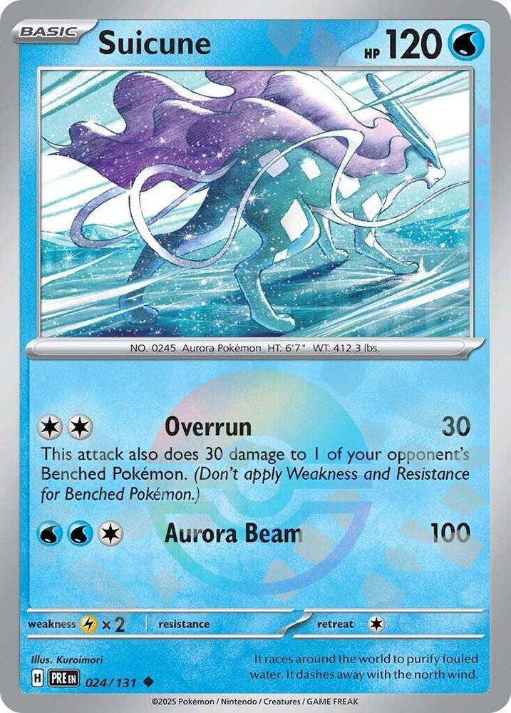 Suicune (024/131) (Poke Ball Pattern) [Scarlet & Violet: Prismatic Evolutions] | Gam3 Escape