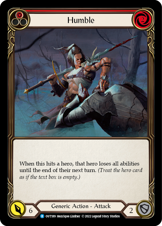 Humble (Red) [OUT189] (Outsiders)  Rainbow Foil | Gam3 Escape
