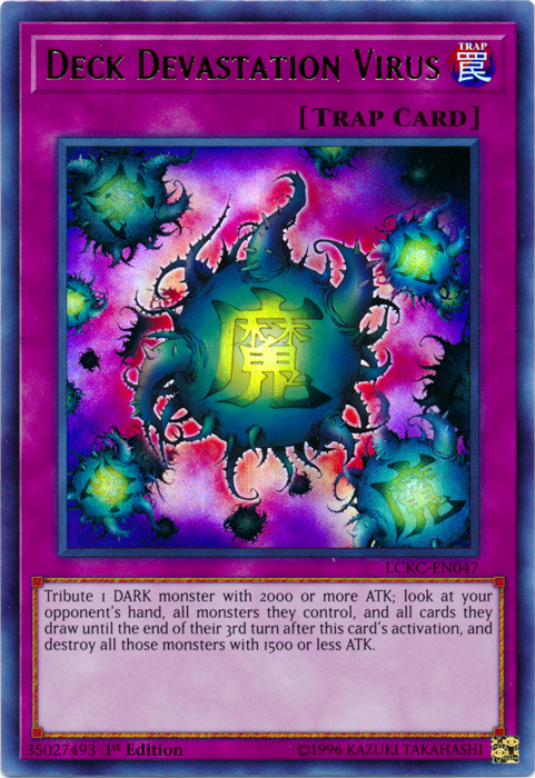 Deck Devastation Virus [LCKC-EN047] Ultra Rare | Gam3 Escape