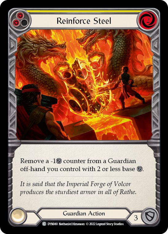 Reinforce Steel (Yellow) [DYN040] (Dynasty) | Gam3 Escape