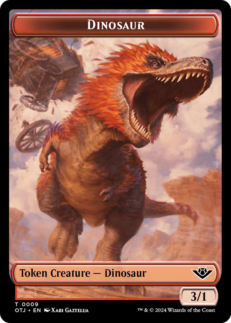 Dinosaur Token [Outlaws of Thunder Junction Tokens] | Gam3 Escape