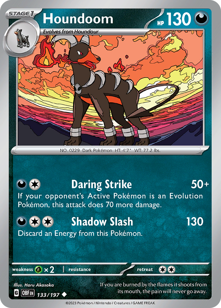 Houndoom (133/197) [Scarlet & Violet: Obsidian Flames] | Gam3 Escape