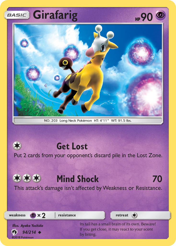 Girafarig (94/214) [Sun & Moon: Lost Thunder] | Gam3 Escape