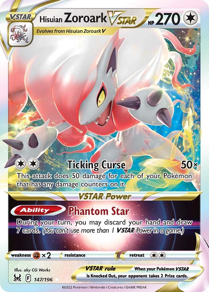 Hisuian Zoroark VSTAR (147/196) [Sword & Shield: Lost Origin] | Gam3 Escape