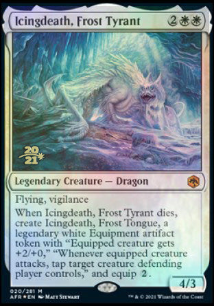 Icingdeath, Frost Tyrant [Dungeons & Dragons: Adventures in the Forgotten Realms Prerelease Promos] | Gam3 Escape