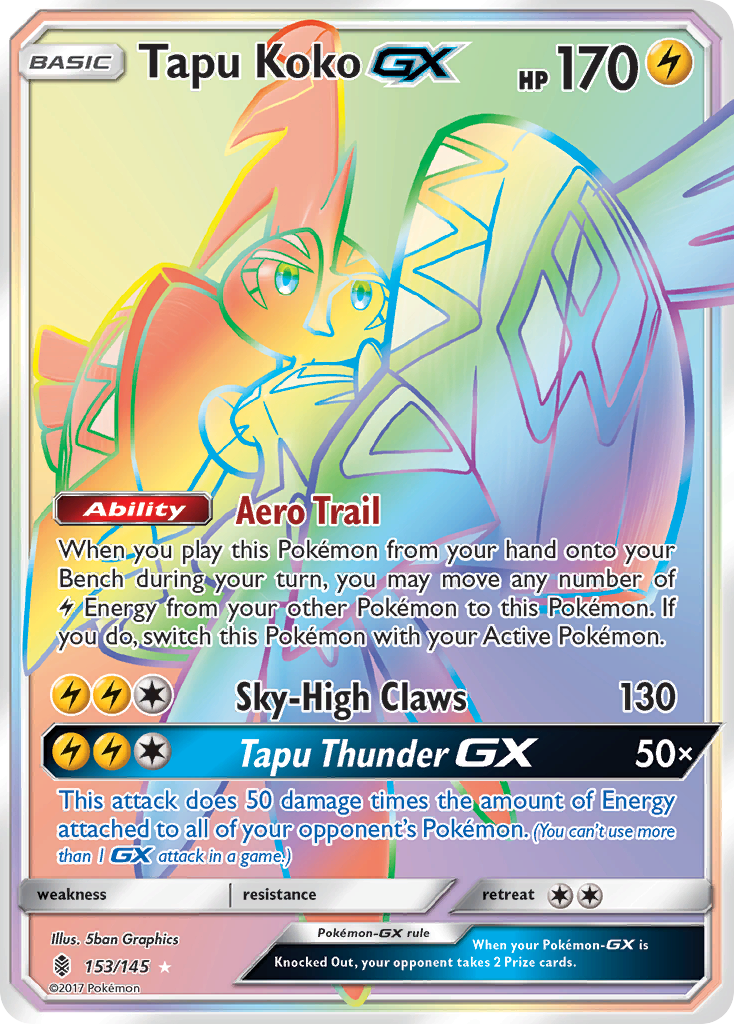 Tapu Koko GX (153/145) [Sun & Moon: Guardians Rising] | Gam3 Escape