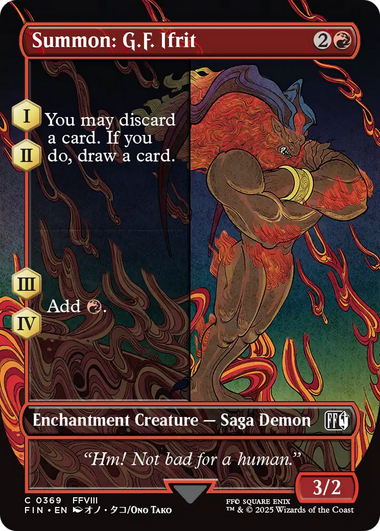 Summon: G.F. Ifrit (Borderless) [FINAL FANTASY] | Gam3 Escape
