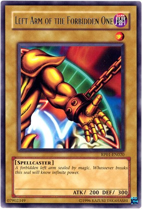 Left Arm of the Forbidden One [RP01-EN020] Rare | Gam3 Escape