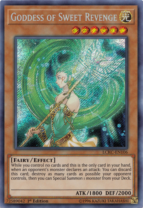 Goddess of Sweet Revenge [LCKC-EN106] Secret Rare | Gam3 Escape
