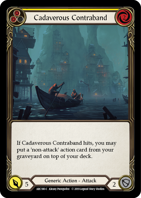 Cadaverous Contraband (Yellow) [ARC180-C] (Arcane Rising)  1st Edition Normal | Gam3 Escape