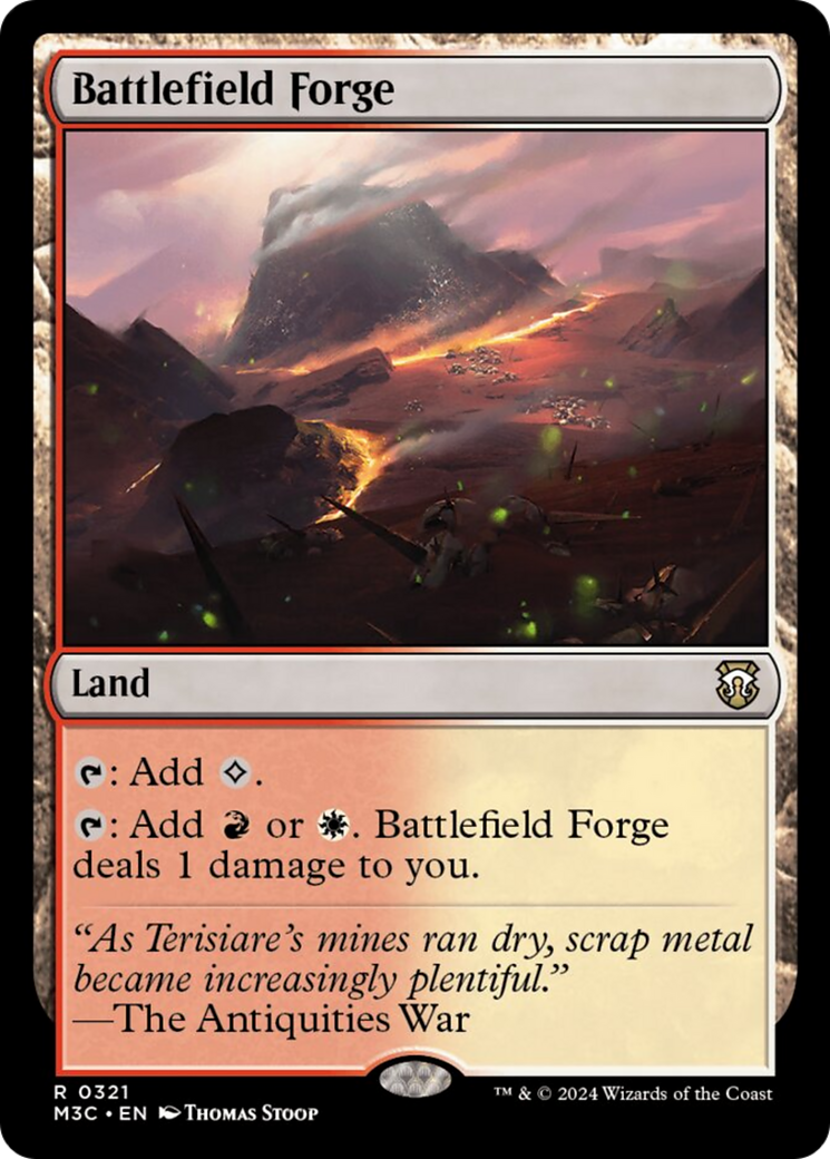 Battlefield Forge (Ripple Foil) [Modern Horizons 3 Commander] | Gam3 Escape