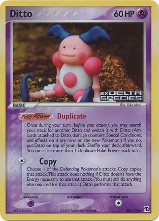 Ditto (38/113) (Stamped) [EX: Delta Species] | Gam3 Escape