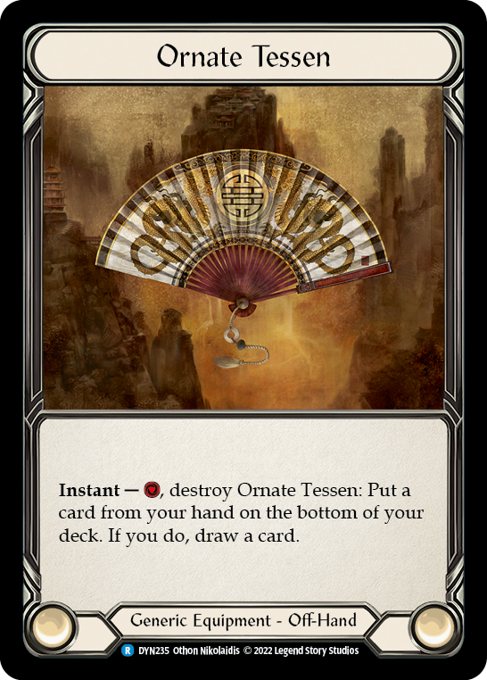 Ornate Tessen [DYN235] (Dynasty)  Cold Foil | Gam3 Escape