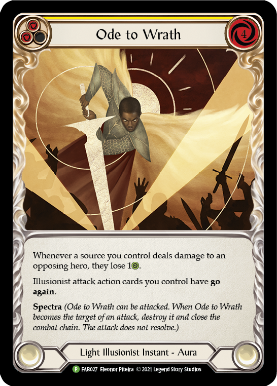 Ode to Wrath [FAB027] (Promo)  Cold Foil | Gam3 Escape