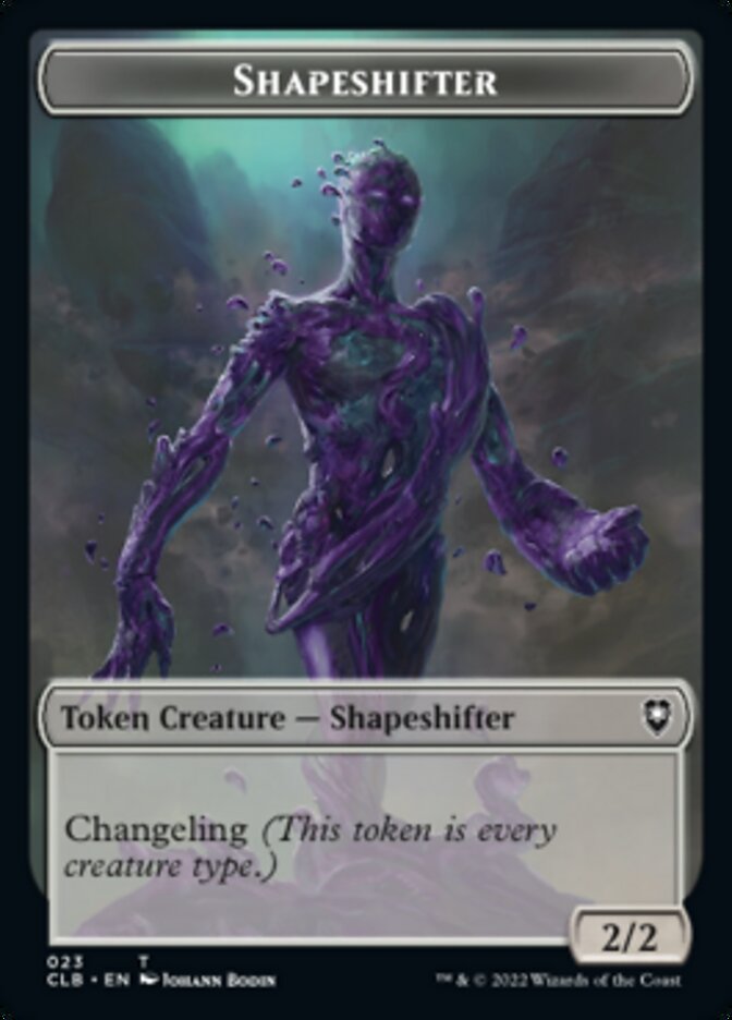 Kor Warrior // Shapeshifter (023) Double-Sided Token [Commander Legends: Battle for Baldur's Gate Tokens] | Gam3 Escape