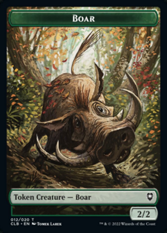 Boar Token [Commander Legends: Battle for Baldur's Gate Tokens] | Gam3 Escape