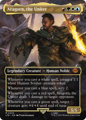 Aragorn, the Uniter (Borderless Alternate Art) [The Lord of the Rings: Tales of Middle-Earth] | Gam3 Escape