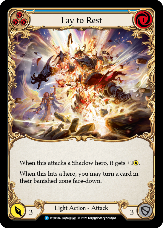 Lay to Rest (Blue) [DTD084] (Dusk Till Dawn)  Rainbow Foil | Gam3 Escape