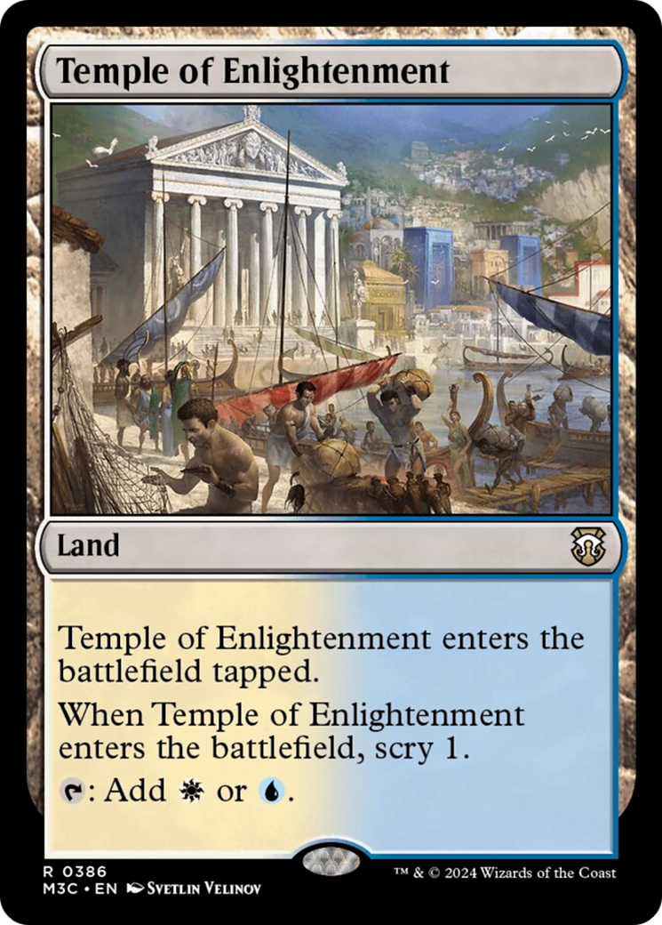 Temple of Enlightenment (Ripple Foil) [Modern Horizons 3 Commander] | Gam3 Escape