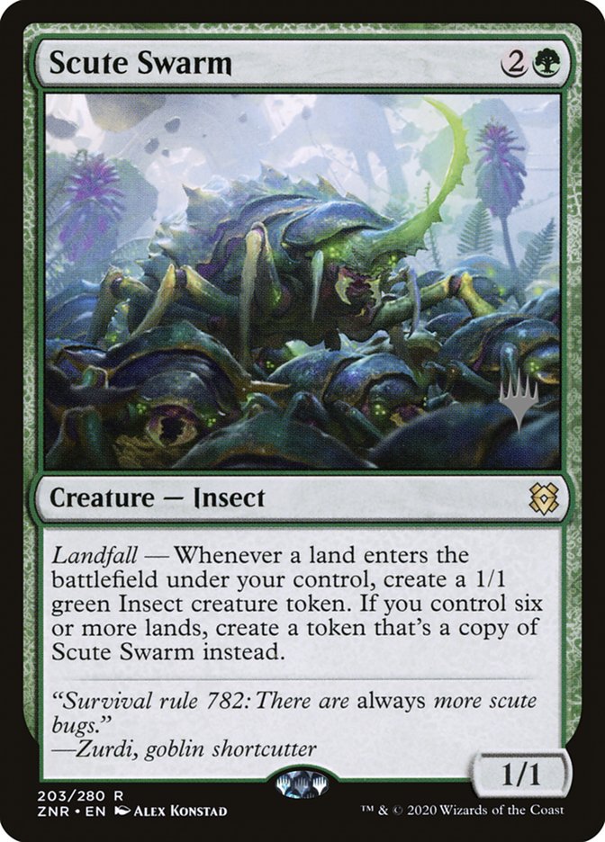 Scute Swarm (Promo Pack) [Zendikar Rising Promos] | Gam3 Escape