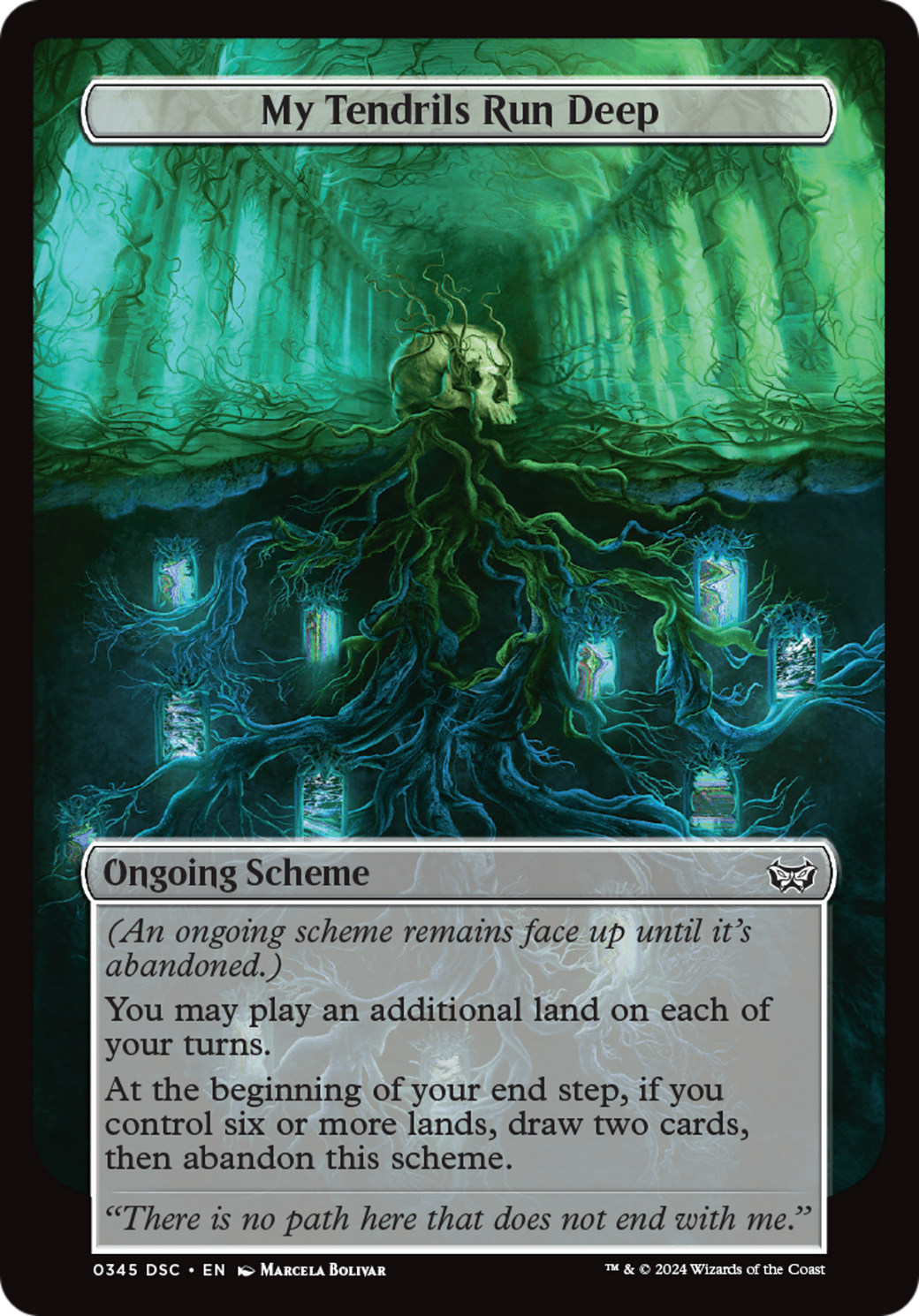 My Tendrils Run Deep (Full Art) [Duskmourn: Archenemy] | Gam3 Escape