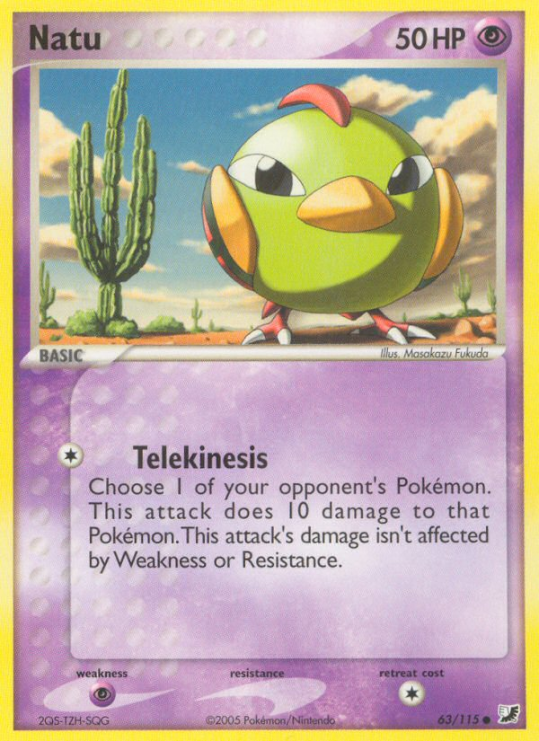 Natu (63/115) [EX: Unseen Forces] | Gam3 Escape