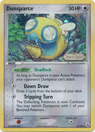 Dunsparce (31/92) (Stamped) [EX: Legend Maker] | Gam3 Escape