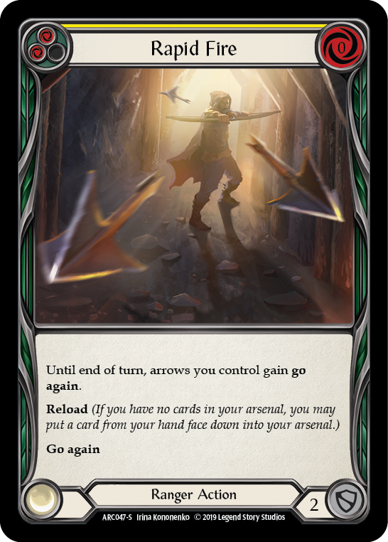 Rapid Fire [ARC047-S] (Arcane Rising)  1st Edition Rainbow Foil | Gam3 Escape