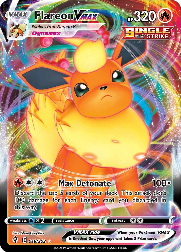 Flareon VMAX (018/203) [Sword & Shield: Evolving Skies] | Gam3 Escape