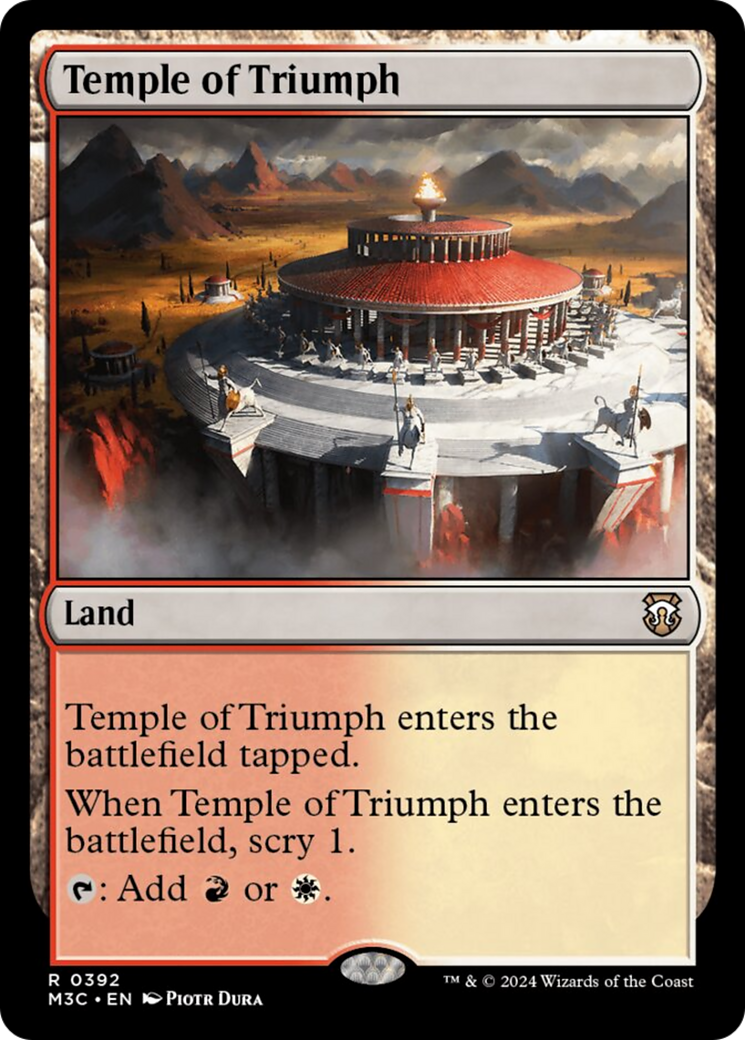 Temple of Triumph (Ripple Foil) [Modern Horizons 3 Commander] | Gam3 Escape