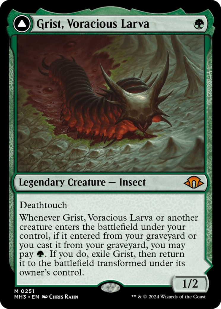 Grist, Voracious Larva // Grist, the Plague Swarm [Modern Horizons 3] | Gam3 Escape