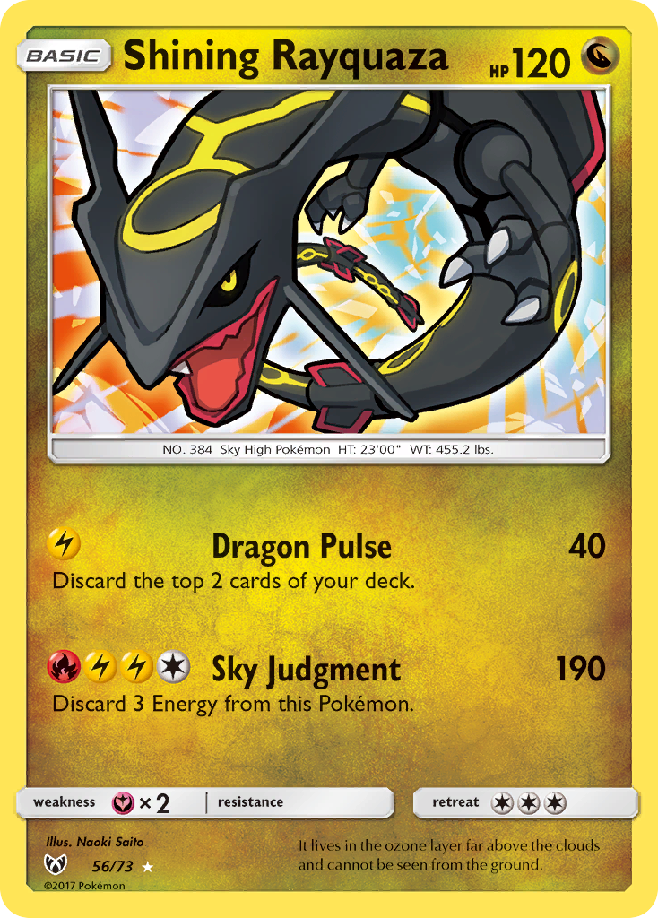 Shining Rayquaza (56/73) [Sun & Moon: Shining Legends] | Gam3 Escape