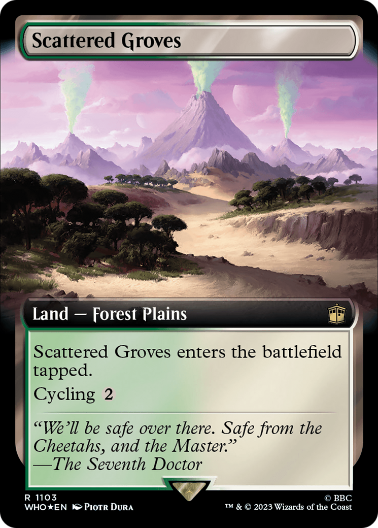 Scattered Groves (Extended Art) (Surge Foil) [Doctor Who] | Gam3 Escape