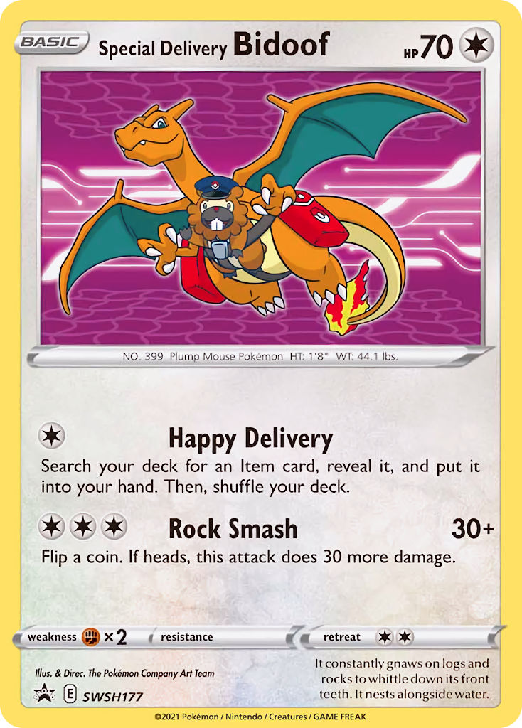 Special Delivery Bidoof (SWSH177) [Sword & Shield: Black Star Promos] | Gam3 Escape