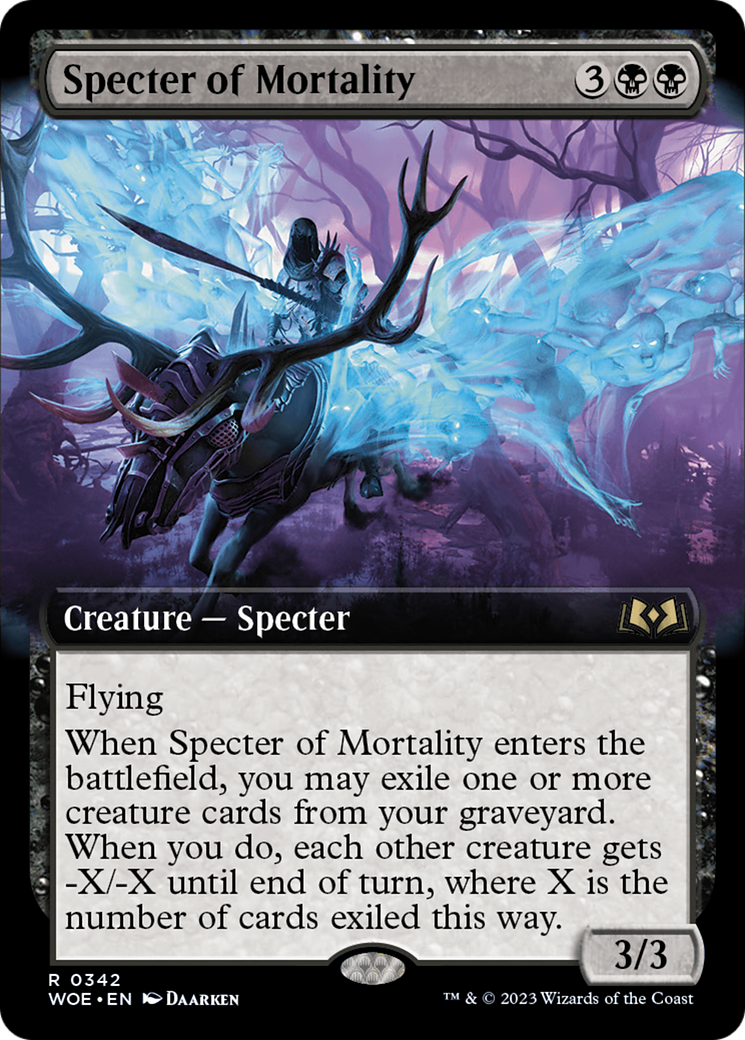 Specter of Mortality (Extended Art) [Wilds of Eldraine] | Gam3 Escape