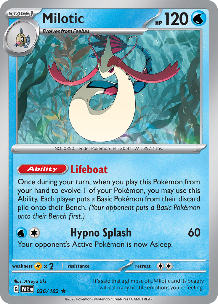 Milotic (036/182) [Scarlet & Violet: Paradox Rift] | Gam3 Escape