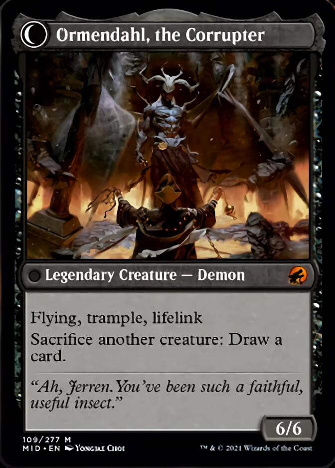Jerren, Corrupted Bishop // Ormendahl, the Corrupted [Innistrad: Midnight Hunt] | Gam3 Escape
