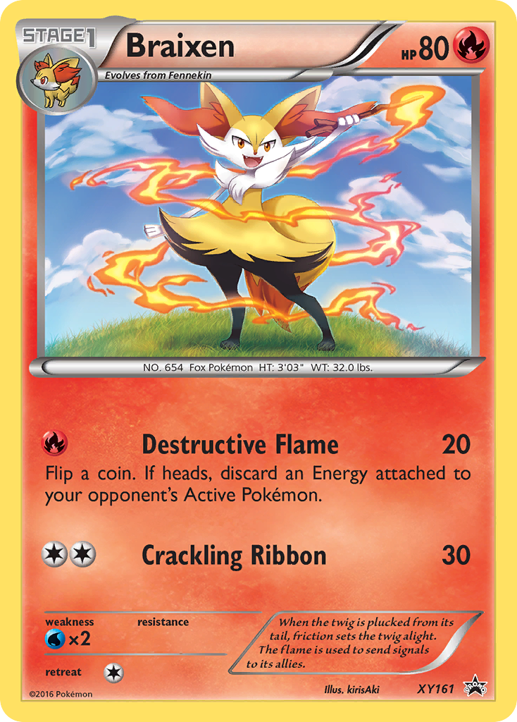 Braixen (XY161) [XY: Black Star Promos] | Gam3 Escape