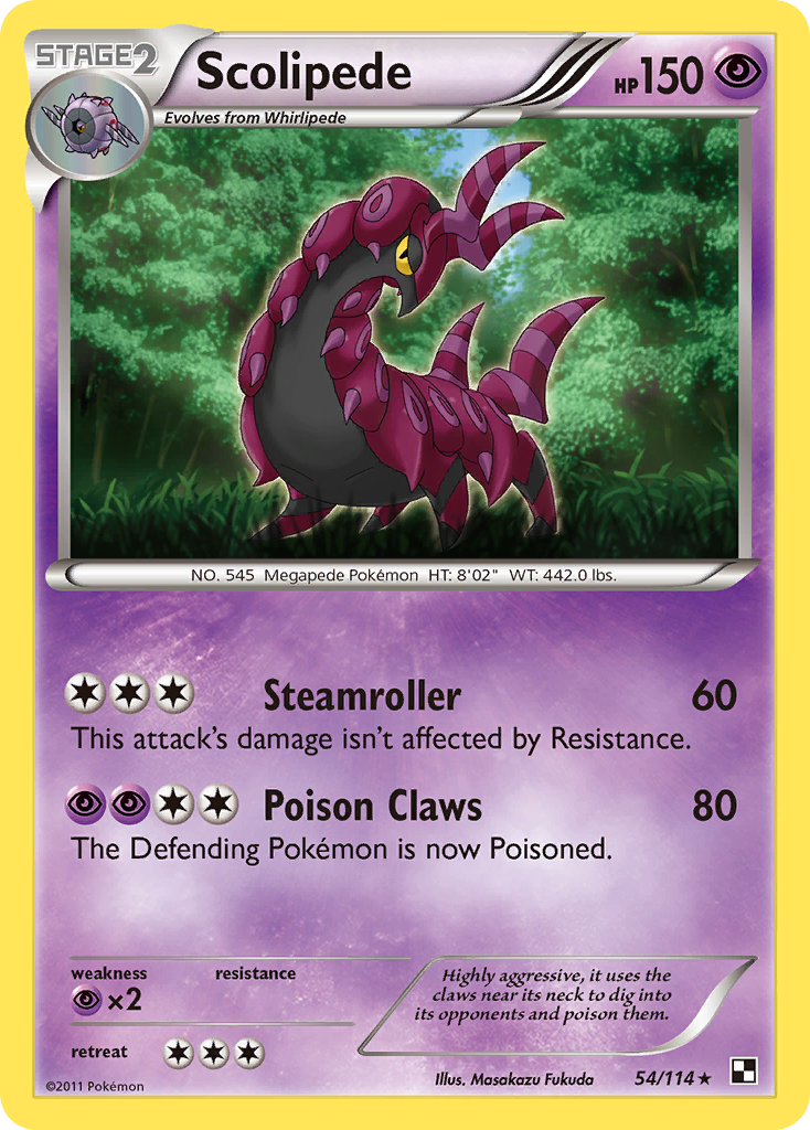 Scolipede (54/114) [Black & White: Base Set] | Gam3 Escape