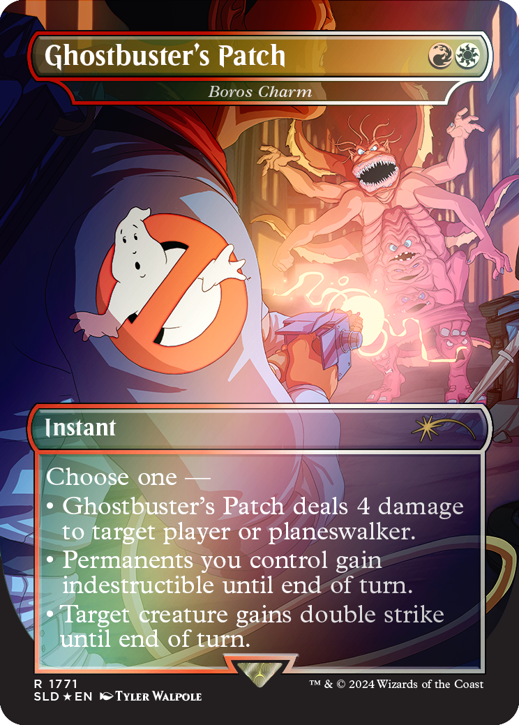 Ghostbuster's Patch - Boros Charm (Rainbow Foil) [Secret Lair Drop Series] | Gam3 Escape