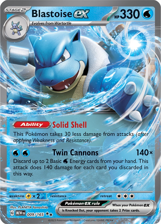 Blastoise ex (009/165) (Jumbo Card) [Scarlet & Violet: Obsidian Flames] | Gam3 Escape